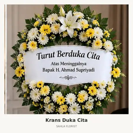 Krans Bunga Duka Kuningan Cbd